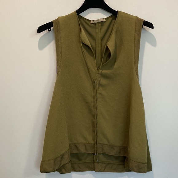 ZARA Green Sleeveless Flowy Top - Picture 5 of 14